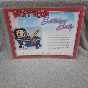 Betty Boop Patch Bathtime Betty Pudgy Clothing Bag Patch Collectible Vintage New